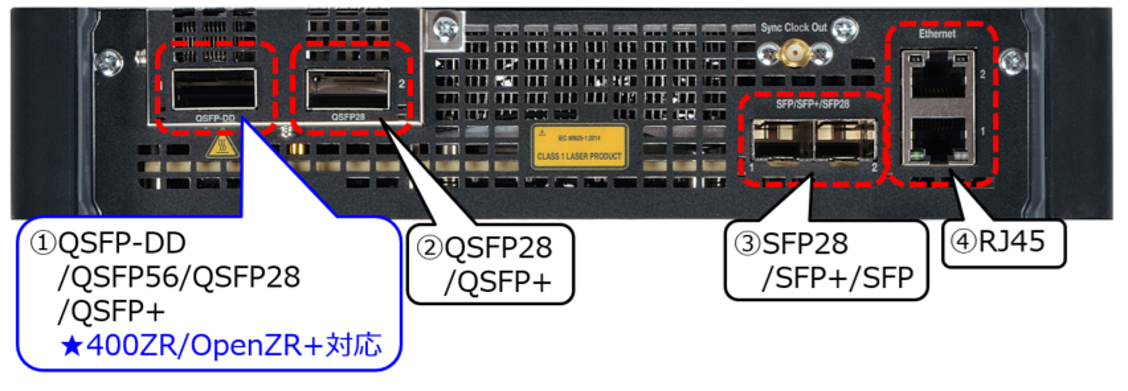 ネットワークマスタ プロ MT1040A 背面スロット